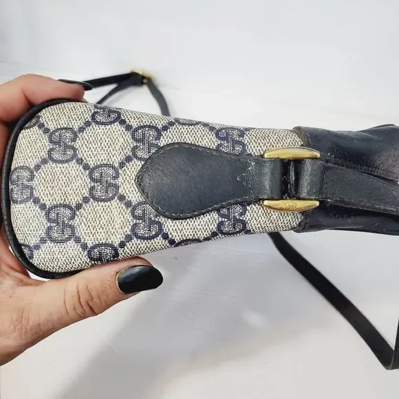 GUCCI Authentic Vintage Ophidia blue web  GG pvc leather web  bag - Picture 9 of 16